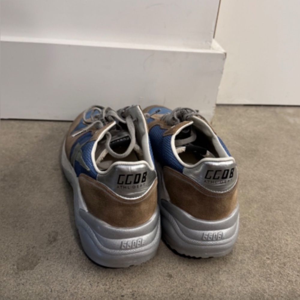 Golden Goose Runner Blue and Brown Sneakers- like New - Picture 4 of 5